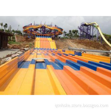 8 Lines Fiberglass Water Slide Super Octopus Spiral Racer W